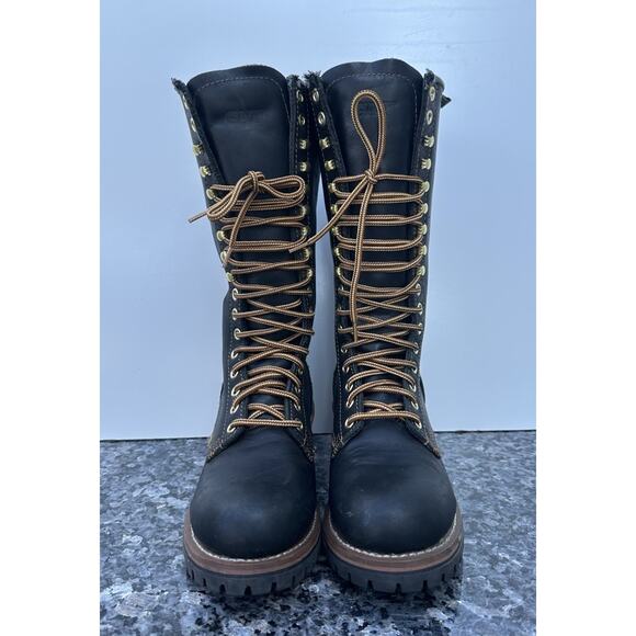 Gat Tank Tall Lace Up Lug Logger Boots Men\'s Size 4.5 main image 5